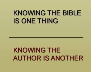 knowing the author